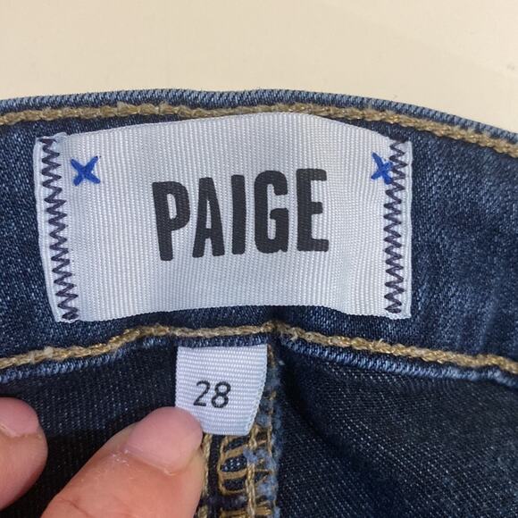 Paige Jeans Verdugo Ankle Skinny Nottingham Medium Blue Denim Stretch Size 28 - Picture 9 of 12